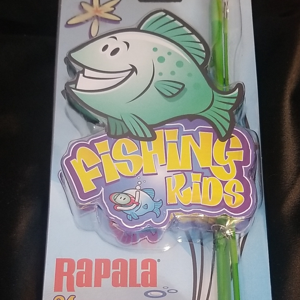 Fishing Kids Set with Tackle Pack- Green unisex